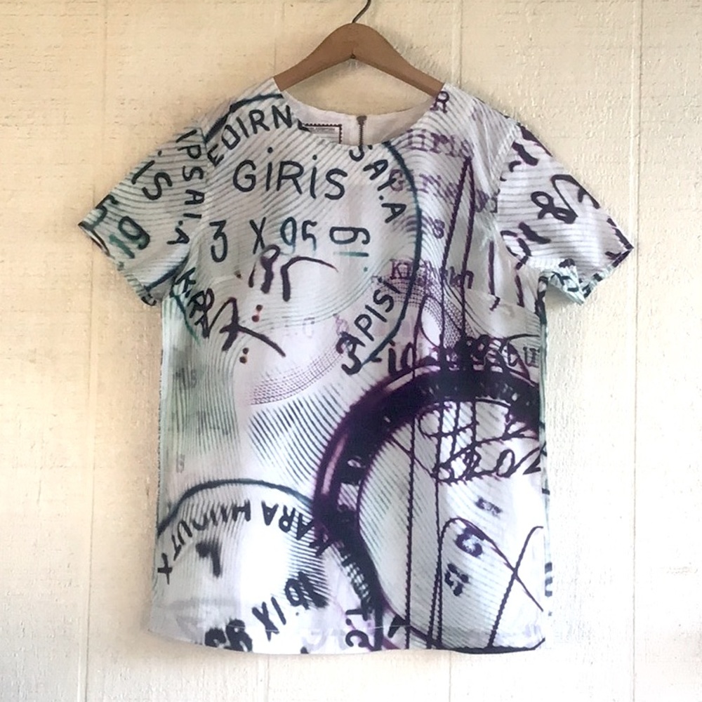 Mary Katrantzou x Current/Elliott the Boarding tee short sleeve shirt